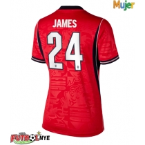 Camiseta Inglaterra Reece James #24 Visitante Equipación para mujer Mundial 2026 manga corta
